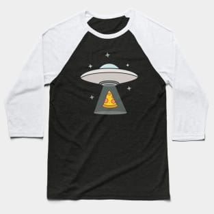 Kawaii UFO Pizza Abduction T-Shirt Baseball T-Shirt